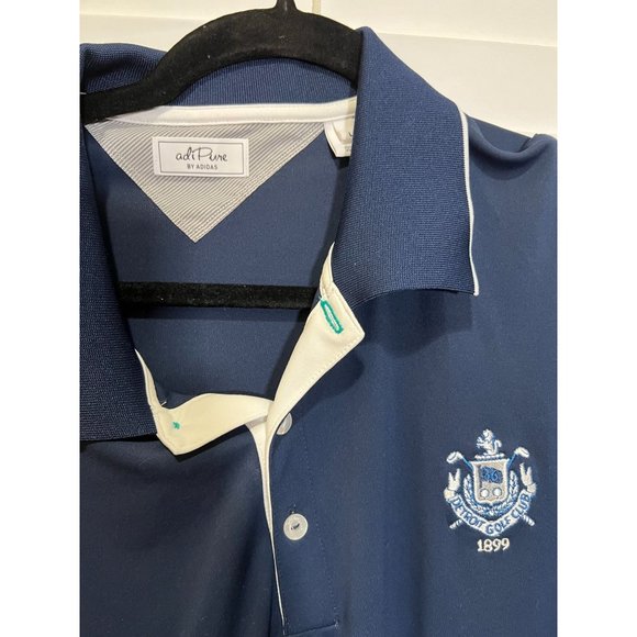 AdiPure by‎ Adidas Detroit Golf Club Polo Shirt - Size L - Picture 2 of 5